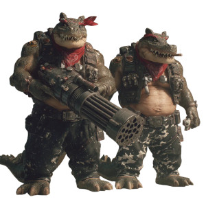Anthro Alligator Soldiers Vinyl Car Decal Sticker – Waterproof & UV-Resistant 3.4133333333333336"