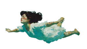 Diving Teenager Vinyl Car Decal Sticker – Waterproof & UV-Resistant 2.72"