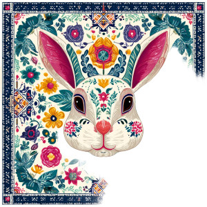 Colorful Rabbit Illustration Vinyl Car Decal Sticker – Waterproof & UV-Resistant 3.4133333333333336" Colorful Rabbit Illustration Vinyl Car Decal Sticker – Waterproof & UV-Resistant 3.4133333333333336"