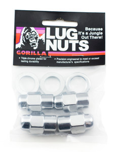 Gorilla 12x1.5 Short Mag Lug Nut | Chrome Plated, Precision Engineered, Pack Of 4 Gorilla 12x1.5 Short Mag Lug Nut | Chrome Plated, Precision Engineered, Pack Of 4