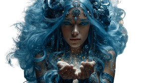 Serene Powerful Woman Vinyl Car Decal Sticker – Waterproof & UV-Resistant 5.4