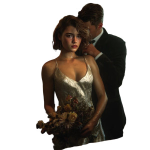 Tearful Bride Reflection Vinyl Car Decal Sticker – Waterproof & UV-Resistant 6.826666666666667"
