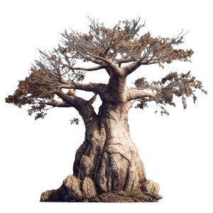 Realistic Baobab Tree Vinyl Car Decal Sticker – Waterproof & UV-Resistant 3.4133333333333336"