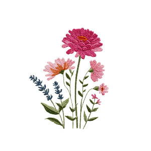 Wildflower Embroidery Vinyl Car Decal Sticker – Waterproof & UV-Resistant 3.4133333333333336" Wildflower Embroidery Vinyl Car Decal Sticker – Waterproof & UV-Resistant 3.4133333333333336"