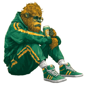 Sad Squatch Vinyl Car Decal Sticker – Waterproof & UV-Resistant 6.826666666666667"