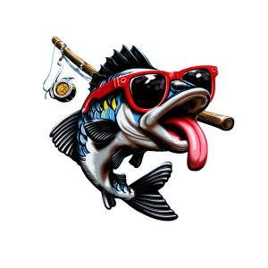 Cartoon Fish Mascot Vinyl Car Decal Sticker – Waterproof & UV-Resistant 3.4133333333333336" Cartoon Fish Mascot Vinyl Car Decal Sticker – Waterproof & UV-Resistant 3.4133333333333336"