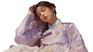 Dreamy Hanbok Moment V2 Vinyl Car Decal Sticker – Waterproof & UV-Resistant 2.72"