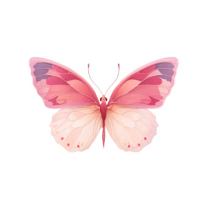 Pink Hebomoia Butterfly Vinyl Car Decal Sticker – Waterproof & UV-Resistant 6.826666666666667"