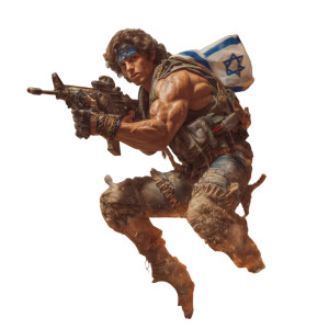 Israelian Warrior Rambo Vinyl Car Decal Sticker – Waterproof & UV-Resistant 3.4133333333333336" Israelian Warrior Rambo Vinyl Car Decal Sticker – Waterproof & UV-Resistant 3.4133333333333336"