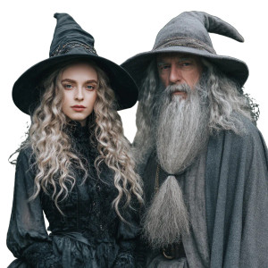Witch And Wizard Vinyl Car Decal Sticker – Waterproof & UV-Resistant 3.4133333333333336" Witch And Wizard Vinyl Car Decal Sticker – Waterproof & UV-Resistant 3.4133333333333336"