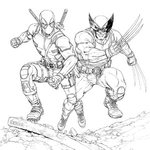 Deadpool & Wolverine V4 Vinyl Car Decal Sticker – Waterproof & UV-Resistant 3.4133333333333336"