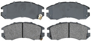 Raybestos Brakes Brake Pads | Set of 4 Sem-Metallic for 1990-1996 Subaru Legacy,Impreza