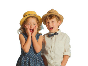 Vintage Siblings Portrait Vinyl Car Decal Sticker – Waterproof & UV-Resistant 6.1866666666666665"