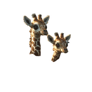 Baby Giraffes In Nest Vinyl Car Decal Sticker – Waterproof & UV-Resistant 3.4133333333333336" Baby Giraffes In Nest Vinyl Car Decal Sticker – Waterproof & UV-Resistant 3.4133333333333336"