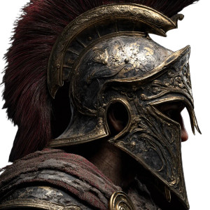 Spartan Warrior V260 Vinyl Car Decal Sticker – Waterproof & UV-Resistant 3.4133333333333336"