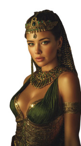 Egyptian Queen Portrait V8 Vinyl Car Decal Sticker – Waterproof & UV-Resistant 9.706666666666667"