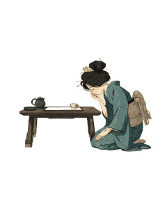 Annoyed Geisha Practice Vinyl Car Decal Sticker – Waterproof & UV-Resistant 8.0"