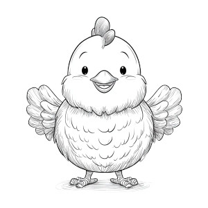 Cartoon Chicken V24 Vinyl Car Decal Sticker – Waterproof & UV-Resistant 6.826666666666667"
