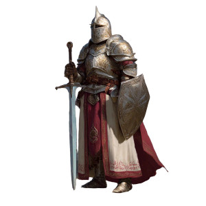 Solemn Knight Of Flamekeep Vinyl Car Decal Sticker – Waterproof & UV-Resistant 3.4133333333333336"