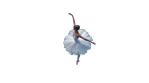 Dancing Ballerina Snow Vinyl Car Decal Sticker – Waterproof & UV-Resistant 2.72"