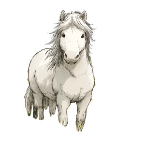 White Horse Pasture Vinyl Car Decal Sticker – Waterproof & UV-Resistant 6.826666666666667"