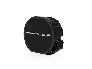 Enhance Your Sentinel Lights | Triple-R 7 Inch Round Black Fog Light Cover with Logo | Polycarbonate, Easy Install Enhance Your Sentinel Lights | Triple-R 7 Inch Round Black Fog Light Cover with Logo | Polycarbonate, Easy Install