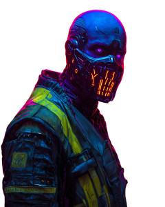 Cyberpunk Cyborg V17 Vinyl Car Decal Sticker – Waterproof & UV-Resistant 4.0"