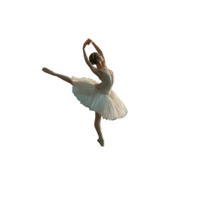 Ballet Dancer Lake Vinyl Car Decal Sticker – Waterproof & UV-Resistant 3.4133333333333336"