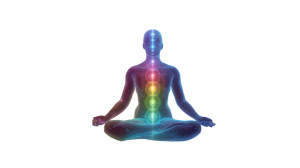 Glowing Meditating Figure Vinyl Car Decal Sticker – Waterproof & UV-Resistant 2.72"