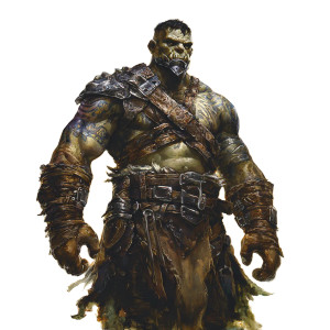Towering Half-Orc Vinyl Car Decal Sticker – Waterproof & UV-Resistant 6.826666666666667"