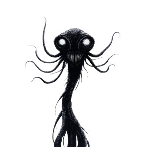 Alien Horror Art Vinyl Car Decal Sticker – Waterproof & UV-Resistant 3.4133333333333336"