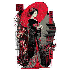 Attractive Geisha Vinyl Car Decal Sticker – Waterproof & UV-Resistant 3.4133333333333336" Attractive Geisha Vinyl Car Decal Sticker – Waterproof & UV-Resistant 3.4133333333333336"