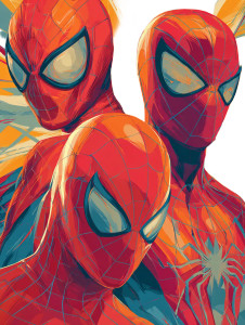 Spider-Man Portraits Vinyl Car Decal Sticker – Waterproof & UV-Resistant 4.1066666666666665"