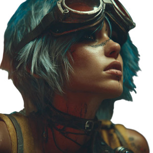 Cyberpunk Woman V46 Vinyl Car Decal Sticker – Waterproof & UV-Resistant 3.4133333333333336"