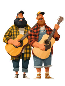 Cartoon Lumberjack Duo V2 Vinyl Car Decal Sticker – Waterproof & UV-Resistant 8.213333333333333" Cartoon Lumberjack Duo V2 Vinyl Car Decal Sticker – Waterproof & UV-Resistant 8.213333333333333"