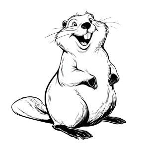Friendly Comic Beaver Vinyl Car Decal Sticker – Waterproof & UV-Resistant 3.4133333333333336" Friendly Comic Beaver Vinyl Car Decal Sticker – Waterproof & UV-Resistant 3.4133333333333336"