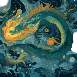 Ancient Sea Dragon Vinyl Car Decal Sticker – Waterproof & UV-Resistant 3.4133333333333336"