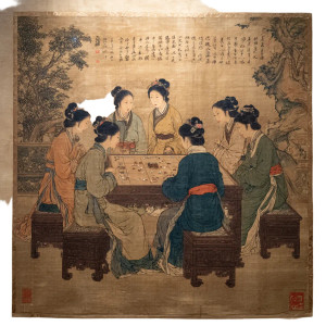 Tang Dynasty Mahjong Vinyl Car Decal Sticker – Waterproof & UV-Resistant 3.4133333333333336"