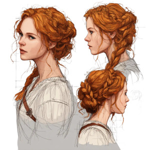 Medieval Warrior Updo Vinyl Car Decal Sticker – Waterproof & UV-Resistant 3.4133333333333336"