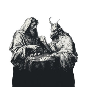 Jesus Vs Devil V3 Vinyl Car Decal Sticker – Waterproof & UV-Resistant 3.4133333333333336"