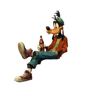 Goofy On Break Vinyl Car Decal Sticker – Waterproof & UV-Resistant 3.4133333333333336"
