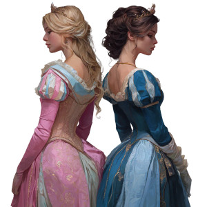 Princess Duo Standoff Vinyl Car Decal Sticker – Waterproof & UV-Resistant 3.4133333333333336" Princess Duo Standoff Vinyl Car Decal Sticker – Waterproof & UV-Resistant 3.4133333333333336"