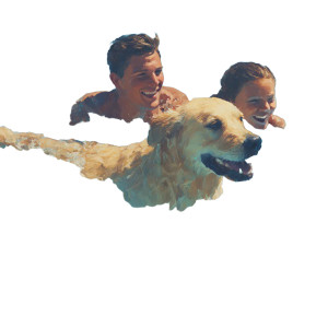 Joyful Family Pool Day Vinyl Car Decal Sticker – Waterproof & UV-Resistant 6.826666666666667"