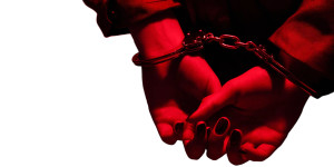 Handcuffed Woman Vinyl Car Decal Sticker – Waterproof & UV-Resistant 5.12"