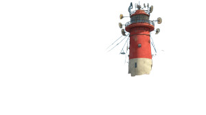 Industrial Lighthouse Vinyl Car Decal Sticker – Waterproof & UV-Resistant 2.72"