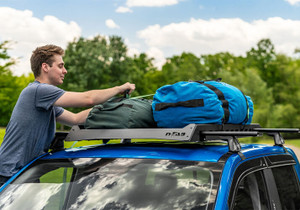 Versatile N-Fab Roof Rack Platform | Fits Most Crossbars | 180lb Capacity | Adjustable Length