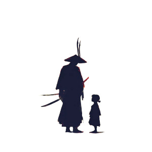 Samurai And Child Vinyl Car Decal Sticker – Waterproof & UV-Resistant 3.4133333333333336" Samurai And Child Vinyl Car Decal Sticker – Waterproof & UV-Resistant 3.4133333333333336"