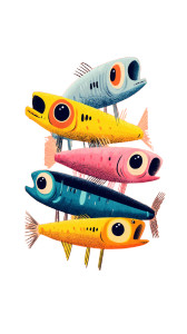 Sardines V2 Vinyl Car Decal Sticker – Waterproof & UV-Resistant 9.706666666666667"