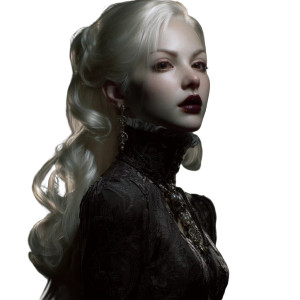 Blonde Vampire V3 Vinyl Car Decal Sticker – Waterproof & UV-Resistant 3.4133333333333336"