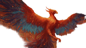 Fiery Phoenix Moscow Vinyl Car Decal Sticker – Waterproof & UV-Resistant 5.4